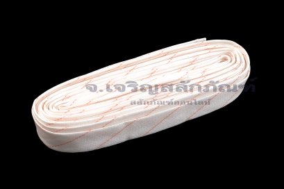 [E] ปลอกสายใยแก้ว เคลือบวานิช ทนร้อน 105&deg;C ขนาดช่องใส่สายไฟ 16 mm ยาว 1 m